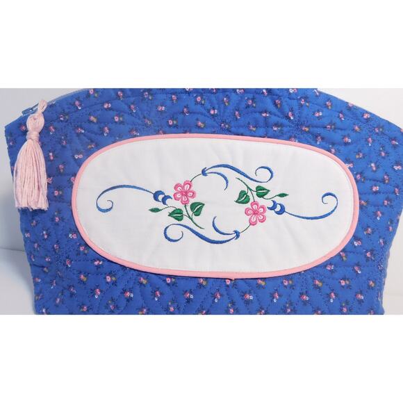 Large Cosmetic Storage Bag and Brush Roll Up, Zippered Toiletries Bag - Picture 7 of 10